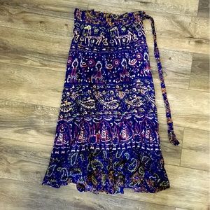 Bohemian wrap skirt